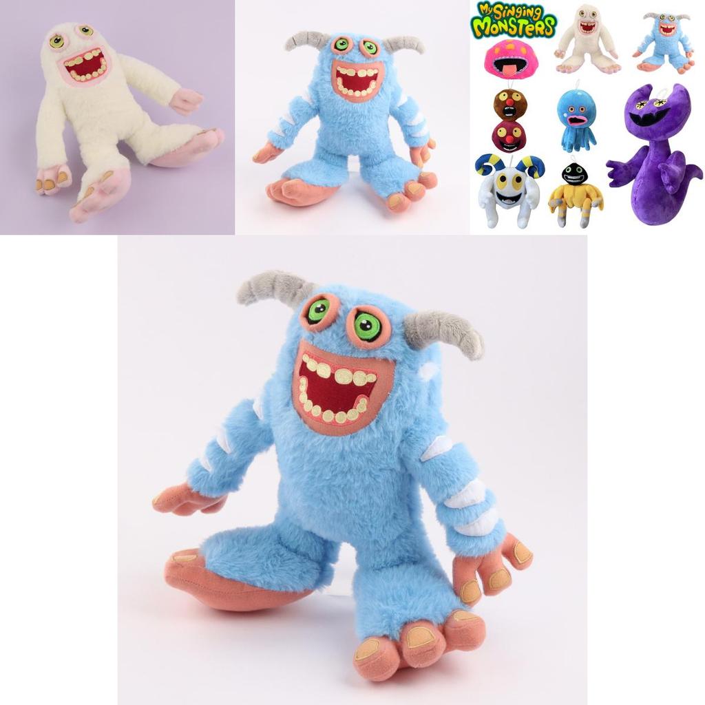 My Singing Monsters Plush Toy Blue White And Pink