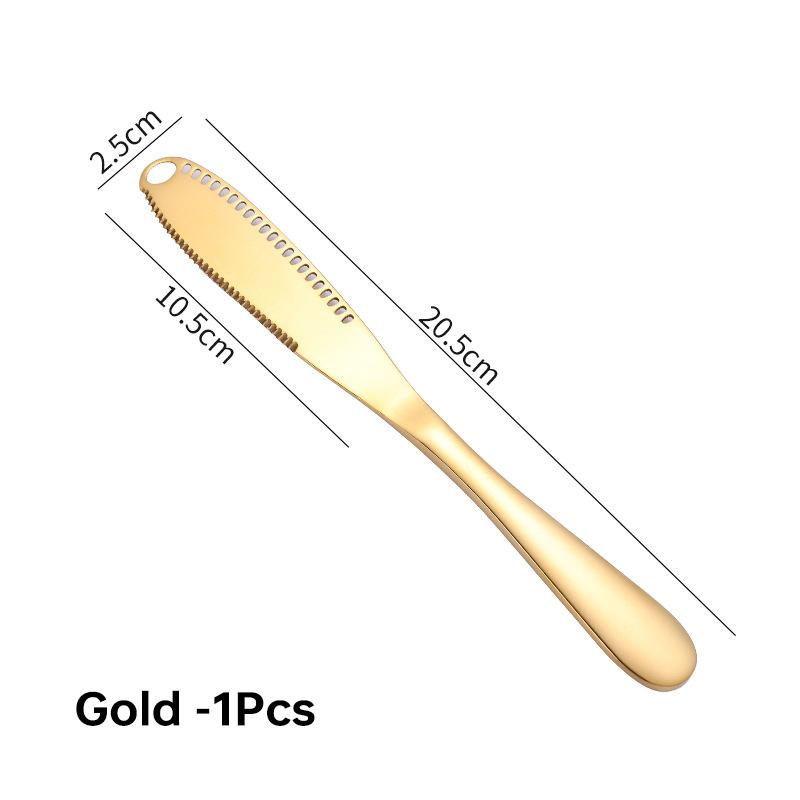 Neu 3 in 1 Edelstahl Butter Messer Käse Dessert Marmelade Treuer Creme Schaber Brot Splitter Butter Spreader