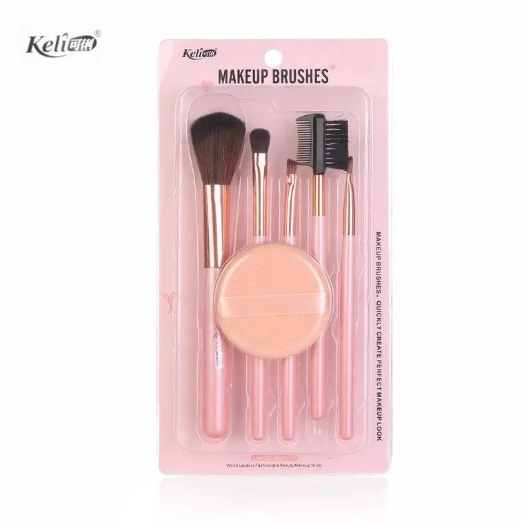 2025 New Product High Quality Nylon Bottle Cleaning Blush Brush for Makeup Brush Set regular size розовый