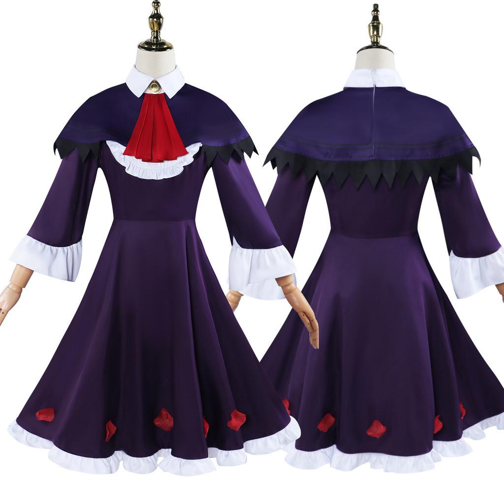 Magical Girl Madoka Magica Homura Akemi Cosplay Costume Dress Accessories Headband Socks)