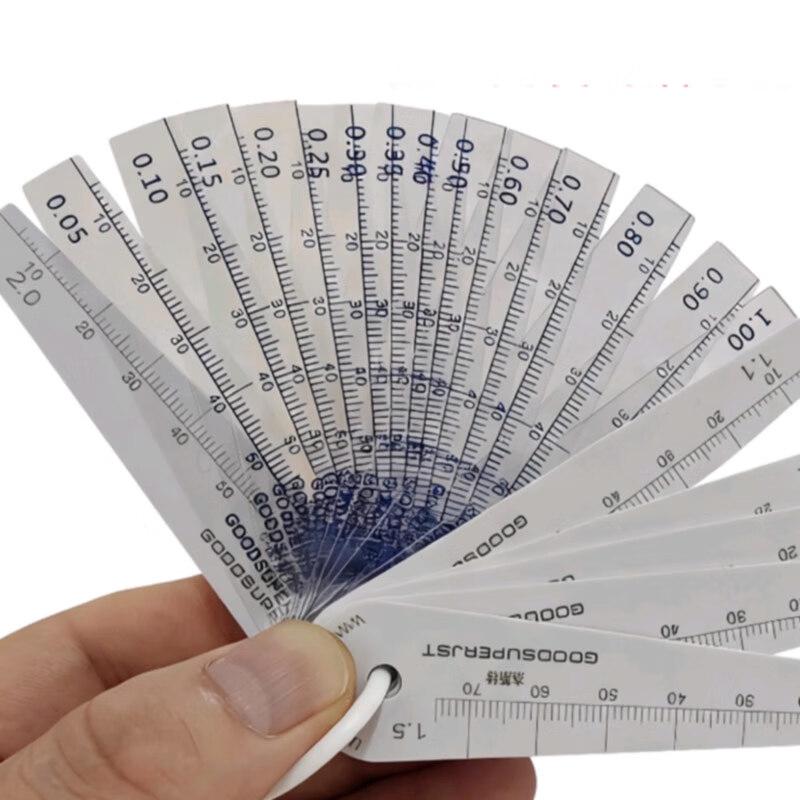 GOODSUPERJST Plastic Feeler Gauge Set with Laser Scale
