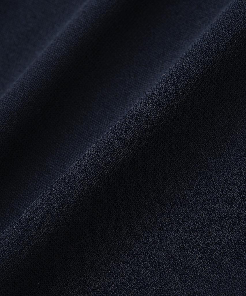 XOX Basic Cool Henley Neck Crop Short Sleeve Knit [Navy]