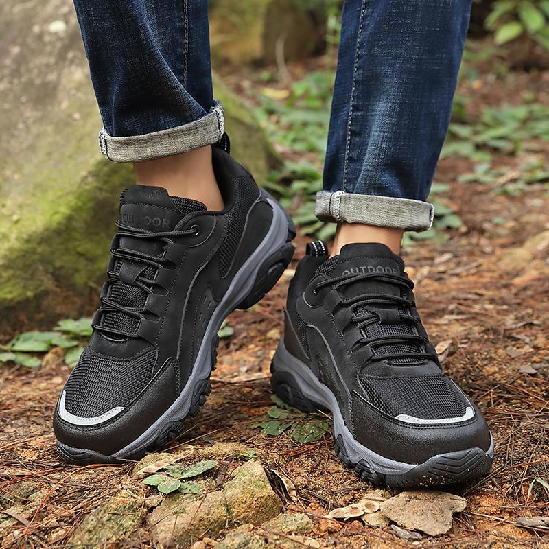 Men's Outdoor Platform Mountaineering Anti Slip Thick Soled Sports High-quality Tennis Casual Travel Shoes Zapatos Altos Hombre
