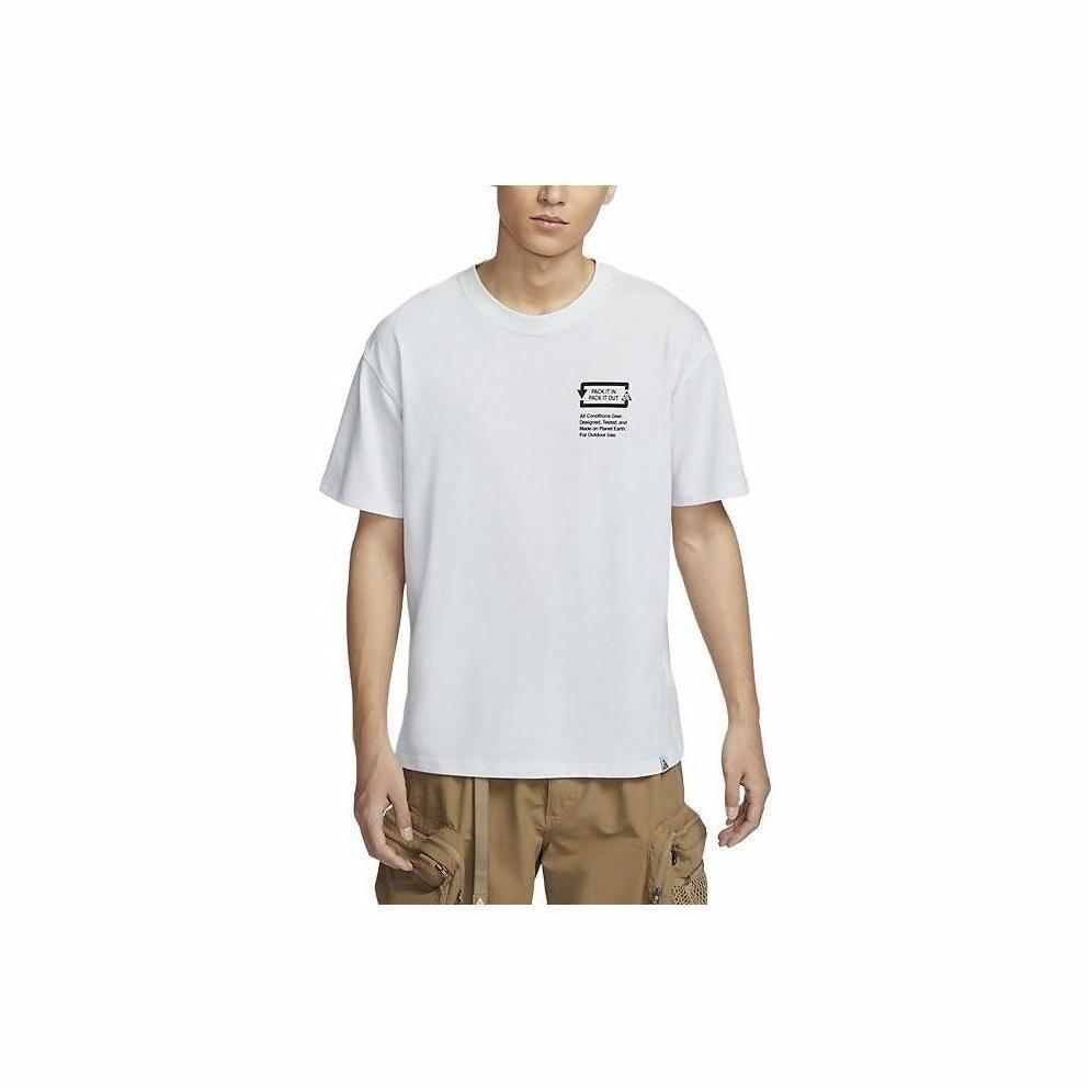 Nike ACG Men's White Casual Crew Neck Short Sleeve T-Shirt