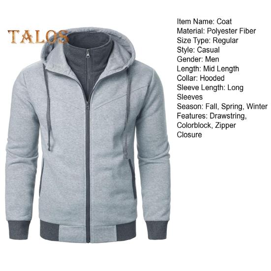 Мужское осенне-зимнее пальто с капюшоном и двойными карманами — фото 11