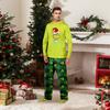 Parent-child Christmas Print Home Suit Long-sleeved Top And Pants