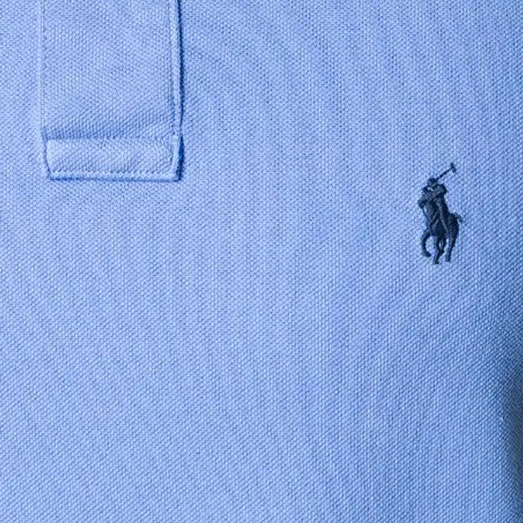 Polo Ralph Lauren Logo Embroidered Short Sleeve Polo Shirt Men tops Sky-Blue 710795080-015