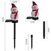 LED Snowman Solar Garden Light Outdoor Ground Stake Light Solar Powered Xmas Pathway Lights For Christmas Lawn Yard Decoration