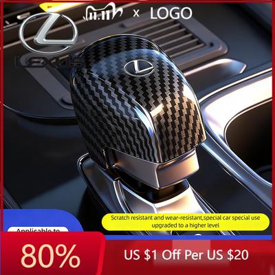 2026 Hot Interior Stickers Car Gear Lever ABS Protective Cap Carbon Fiber Cover For Lexus F SPORT ES RX NX LS UX LM LX GX