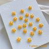 50Pcs Small Flower Nail Art Charms 3D Resin 5Petal Rhinestones Nail Decorations Kawaii Accessories Manicure Diy