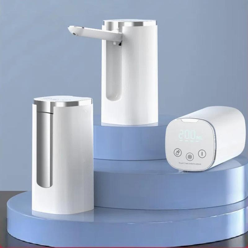 Universal Foldable Water Bottle Dispenser - Automatic Electric Pump with Display, Portable Drinking Water Pump