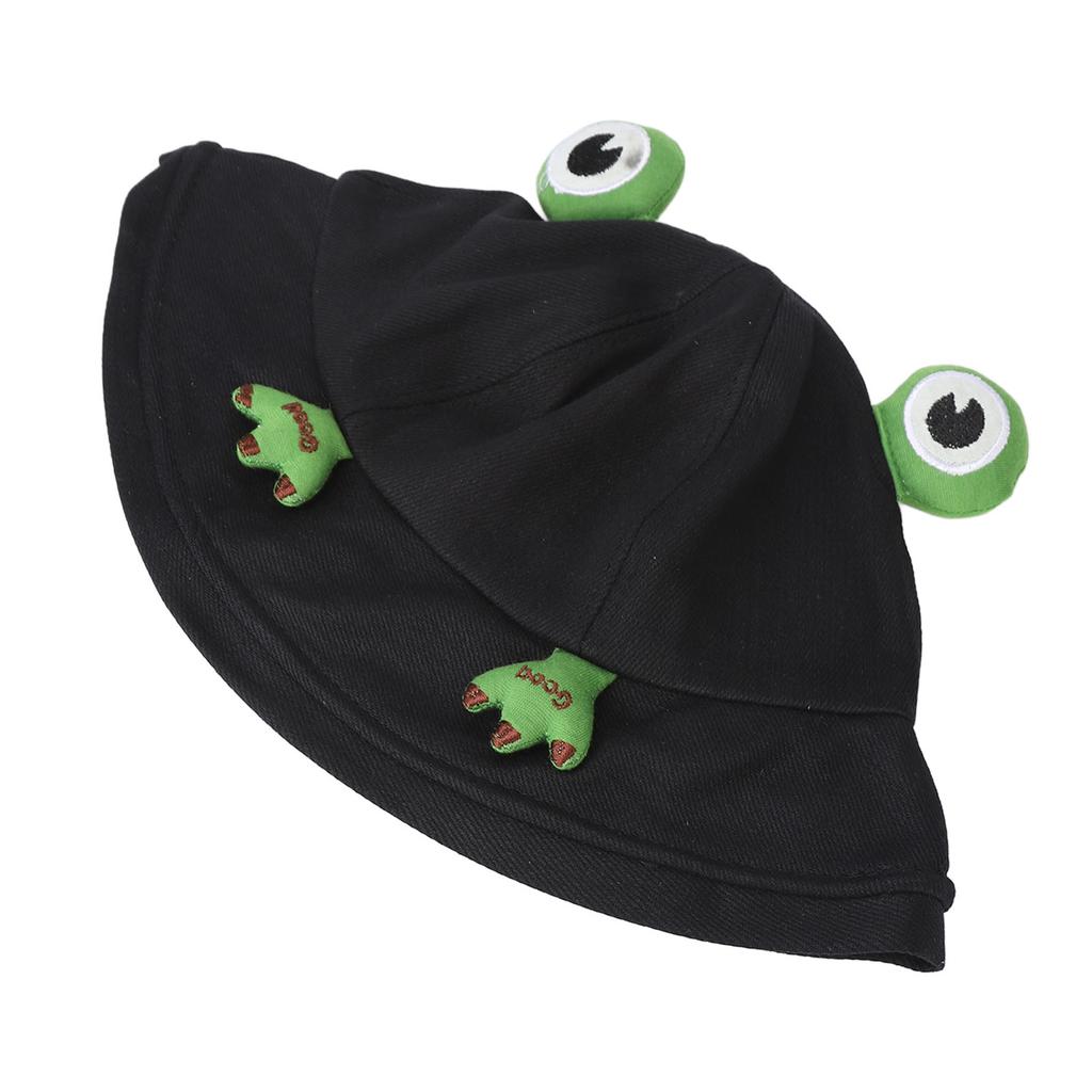 Bawełniany Kapelusz Bucket Unisex Modny Ochrona UV Szerokie Rondo Kształt Zwierzęcia Regulowany Letni Kapelusz Plażowy