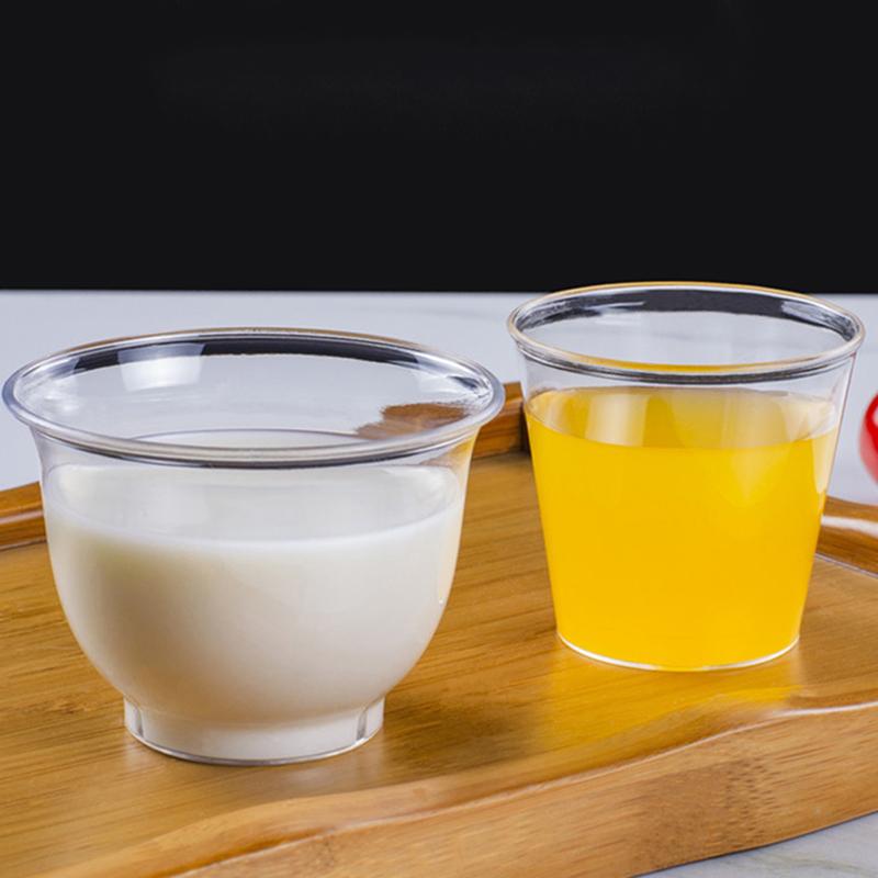 30/36/50Pcs Mini Clear Plastic Shot Glasses Jelly Cup Plastique Tumblers
