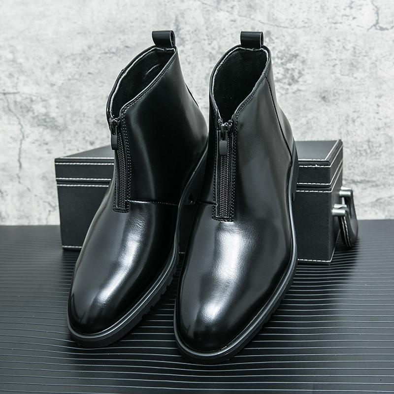 Fashion Leather Boots For Man Genuine Leather Big Size Boots High Quality Designer Formal Boots Casual Boots Fashion Business