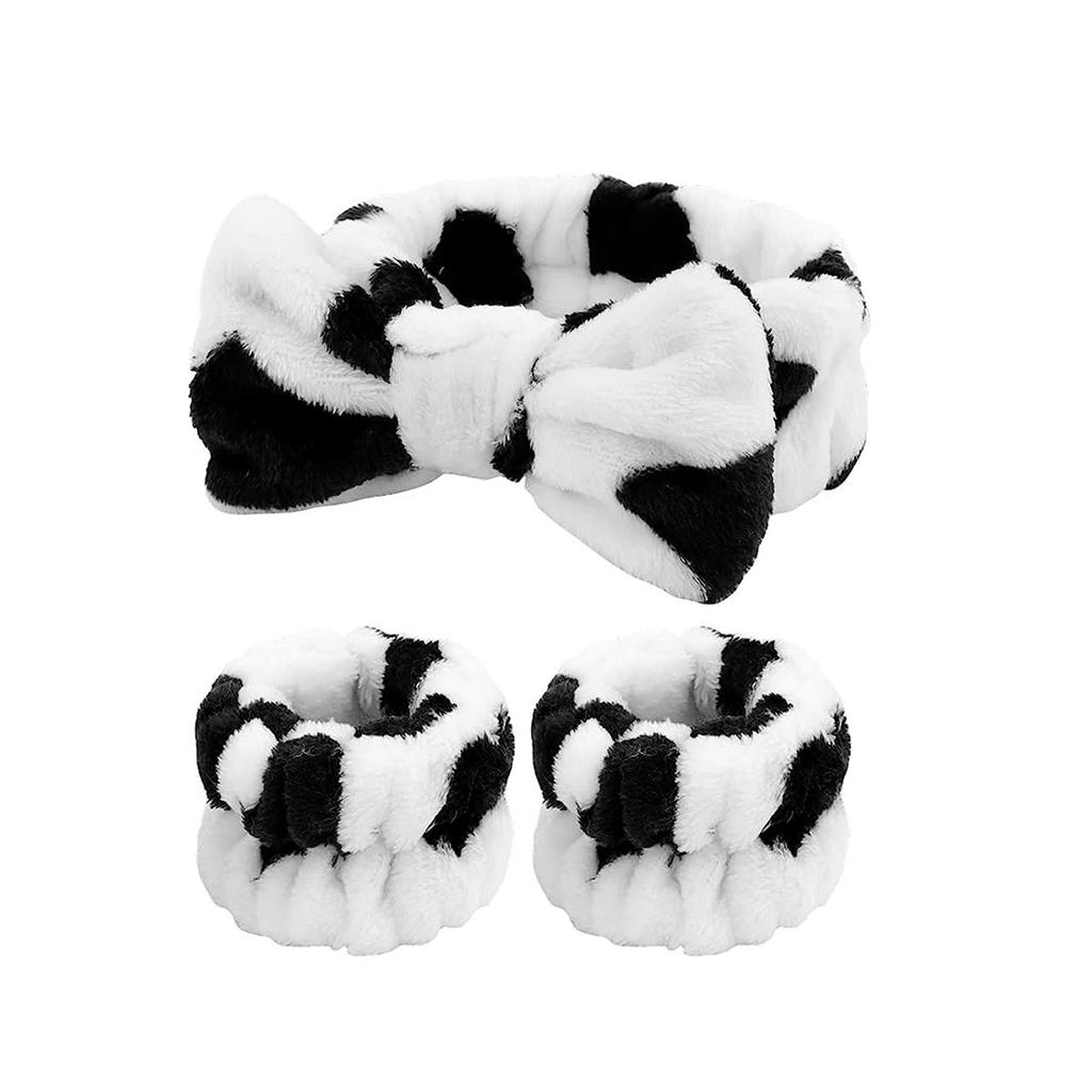 Hand-sewn Face Wash Wrist Band Waterproof Makeup Headband Headband Set