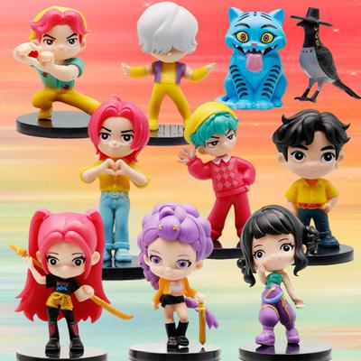 6-10pcs/set Q- Kpop Saja Boys Rumi Figure Model Toy Cartoon Gaming Peripherals Desk Decoration Collection Figures Model Toy Gift