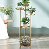 White/Black/Gold 5 Layer Plant Garden Rack Steel Shelf Outdoor Indoor Balcony Ladder Pot Plant Rack Flower Pot Plant Stand