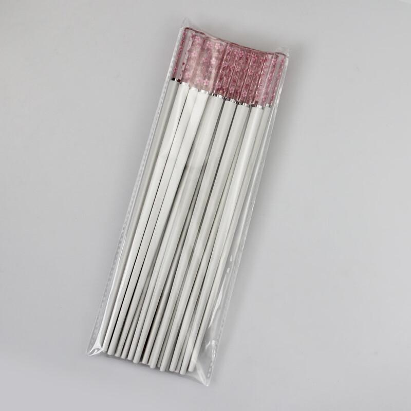 Ru Han Amber Floral Alloy Chopsticks