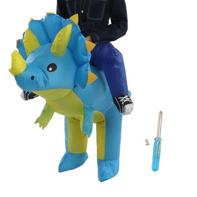 Nafukovací kostým dinosaura Halloweenský cosplay kostým Párty Jízda Nafukovací dinosaurus s trojúhelníkem