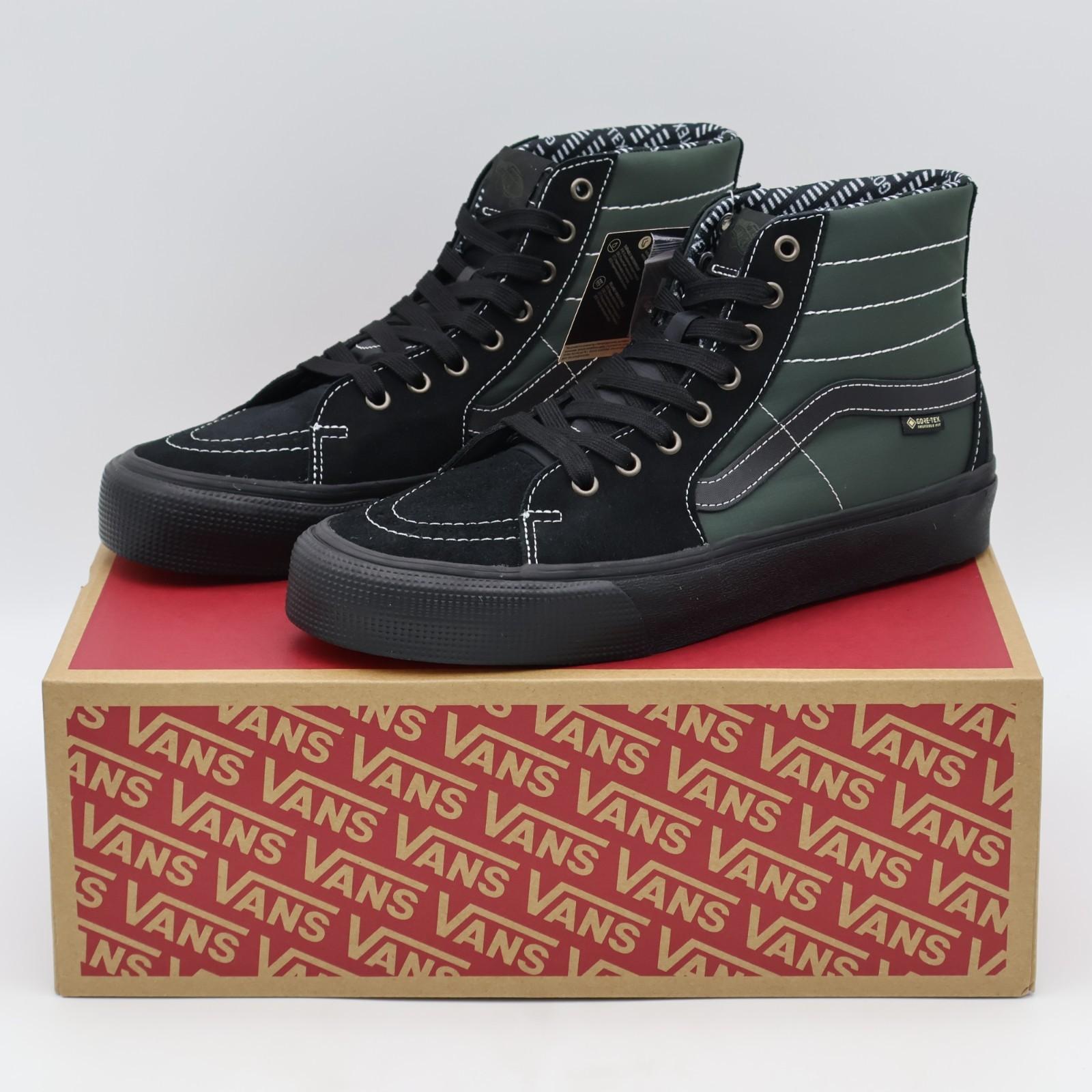 VN000DCBYJ7 Vans Sk8-Hi GORE-TEX Outdoor Black Green (Men s) 10