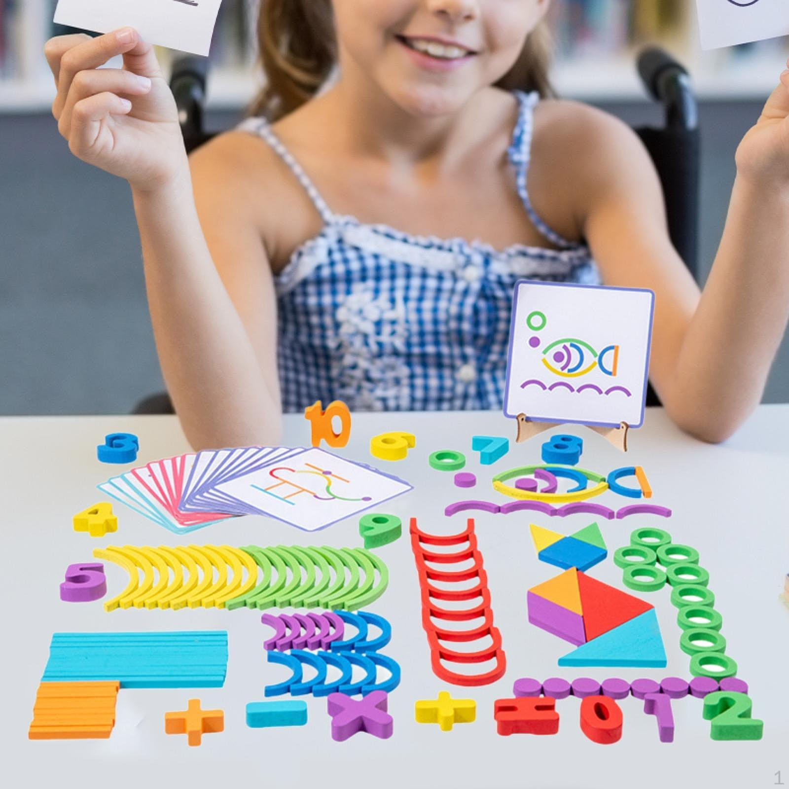 Wooden Pattern Blocks,number of blocks Blocks,Birthday Gifts,Montessori Toy Tangram Shapes