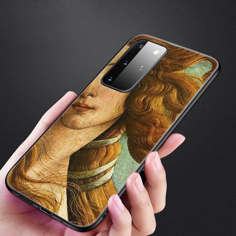 Renaissance Art Painting Phone Case For Samsung Galaxy S20 S21 FE S10 Lite Note 20 10 Lite S8 S9 S10E S10 Plus Ultra Black Cover
