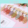 Exquisite Rhinestone Peacock Metal Keychain Adorable Bag Charm Creative Accessory Gift