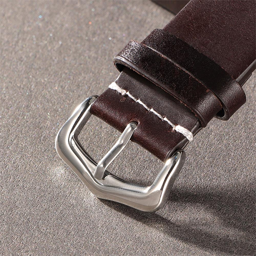 18/19/20/21/22/24mm Handmade Watch Band Vintage Oil Wax Cowhide Watch Strap Blue Red Green Quick Release Bracelet for Men Women
