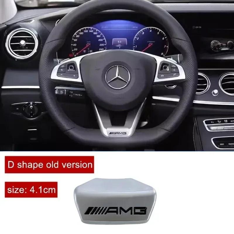 Car Steering Wheel Interior Badge Emblem Stickers AMG For Mercedes Benz W222 W223 W251 W464 GLE W206 W204 W205 W212 W213 W2211 RA3