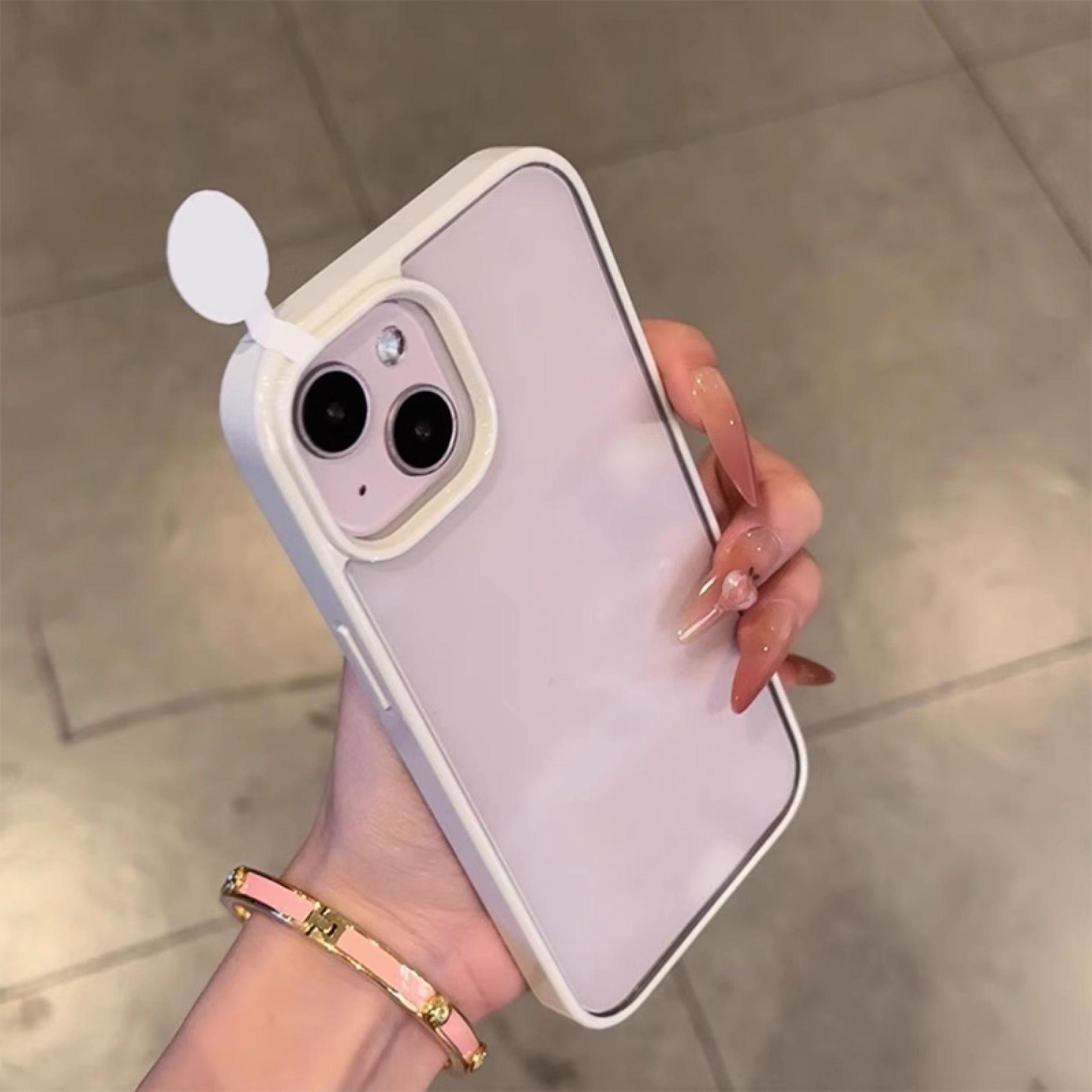 

Роскошный Прозрачный Чехол-Бампер Конфетного Цвета для iPhone 17 16 15 14 13 12 11 Pro Max Plus Акриловая Жесткая Прозрачная Задняя Крышка Capa For iPhone 11 Pro Max