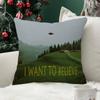 Ich möchte daran glauben UFO X-Files TV-Serie Spiel Personalisierte Kissen Staubschutz Schlafzimmer Party Dekoration Kissenbezug Kindergeschenk