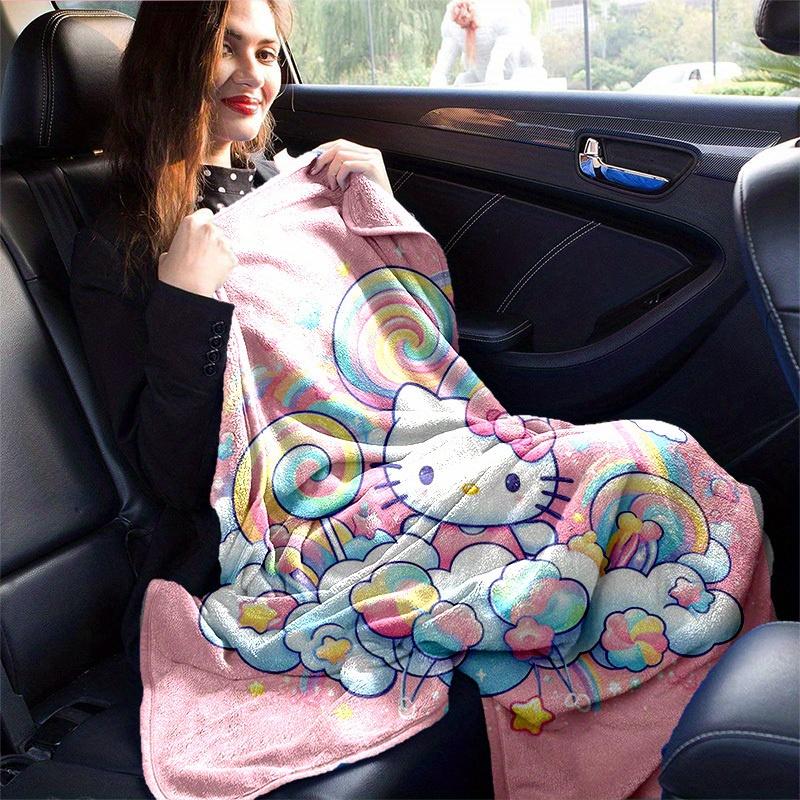 1pc. Hello Kitty Rainbow Dreams Blanket - Perfect for Home, Office, Outdoor Use, Gift Idea, Suitable for All Seasonsz041754