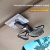 Carbon Fiber Car Sunglasses Clip – Multi-Function Glasses & Bill Holder with Double-Headed Design for Car Dashboards