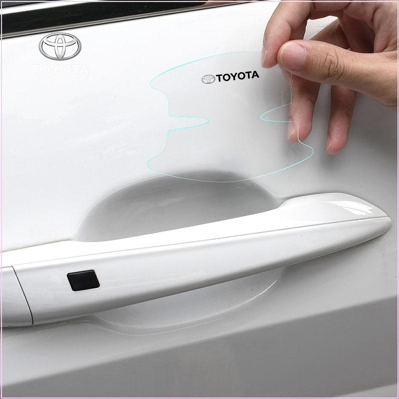 Car Anti-scratch Protective Film Car Door Handle Stickers for TRD Toyota Corolla Auris Yaris Rav4 CHR Camry40 Prius