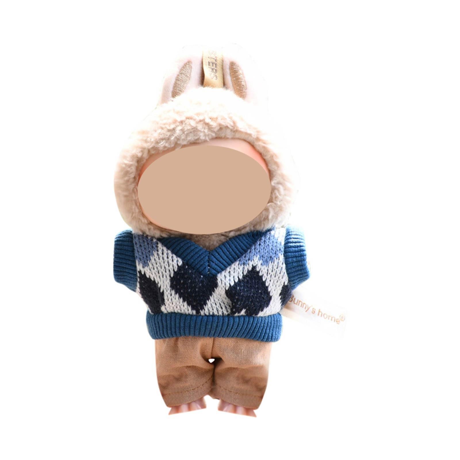 

Забавная одежда для кукол, плюшевые игрушки в стиле аниме и милые аксессуары,милые куклы одежда One Size синий