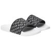 Emporio Armani EA7 Couple Letter Strap Beach Round Toe Flat Non-Slip Slide Sandals Unisex sandals Black 7X000109AF15125FC079
