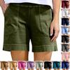 Women's Casual  Summer Elastic Beach Shorts  Solid Casual Shorts
