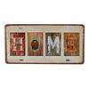 Text Signs Welcome Love Family Warm-Hearted Word Metal Plate Car License Tin Sign Wall Pin Up Tin Sign Retro Craft Iron Painting