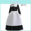 Wednesday Cosplay Girl Dress Set With Satin Fabric For Middle School Girls