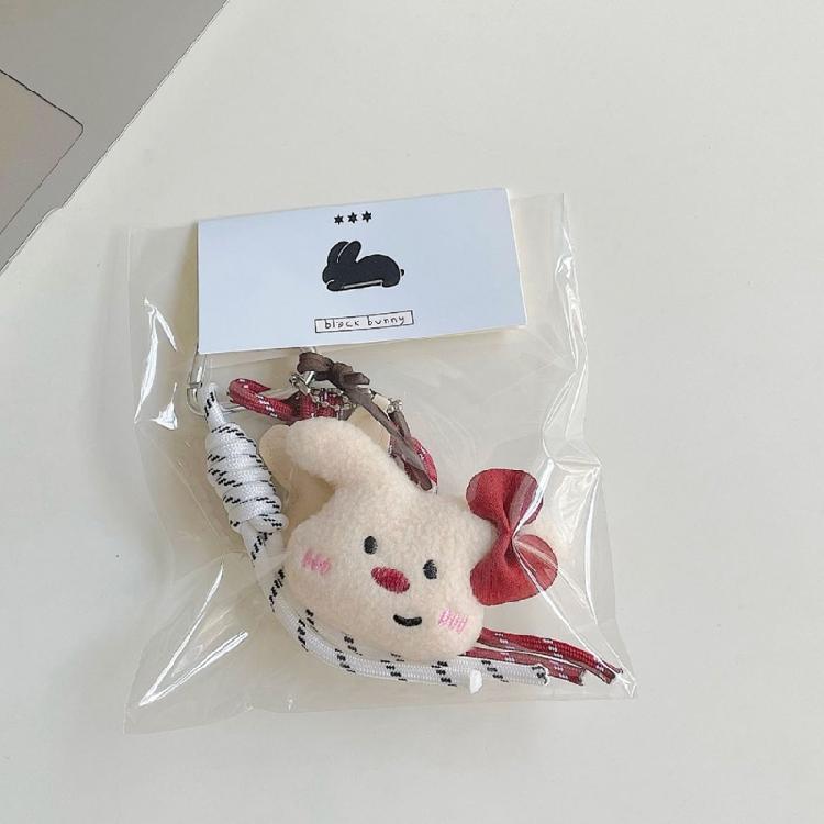 Delightful Plush Bear Bag Charm Cartoon Keychains For Women and Girls Stylish Bag Pendant Cute Car Accessories Decors