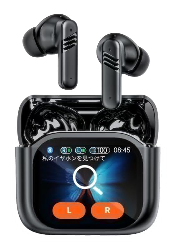 

KIMOKU Bluetooth Wireless Noise Up to 35 Hours of Music Touch LED Compact and Portable for Earbuds, Cancelling, Playback, Control, Hi-Fi, Hands-Free