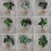 Artificial Hydroponic Plants Simulation Greenery With Root Plant Wall Home Office Shop Decor Desktop Ornament Photography Party