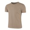 Men's Summer T-shirt Quick Dry Short-sleeved Round Neck Work Clothes Casual Running Tee Top