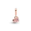 Pandora Tilted Heart Pavé Pendant Women Jewelry 789404C03