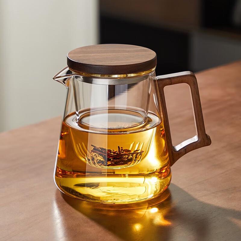 YIHUTEA Heat-Resistant Glass Tea Infuser Pot