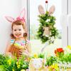 Bunny Wreath Artificial Wall Garland Decor Rabbit Wreath For Front Door For Wall Farmhouse Holiday Party Garage House Porch