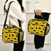 Dinosaur Animal Print Yellow Lunch Box Boys, Lunch Bag for Kids School Insulated Tote Bag Cooler Tote with Adjustable Shoulder Strap for Girls