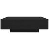 Coffee Table Black Oak Look 100 X 100 X 31 Cm Engineered Wood