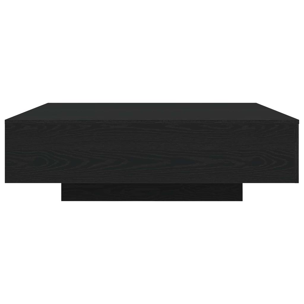Coffee Table Black Oak Look 100 X 100 X 31 Cm Engineered Wood