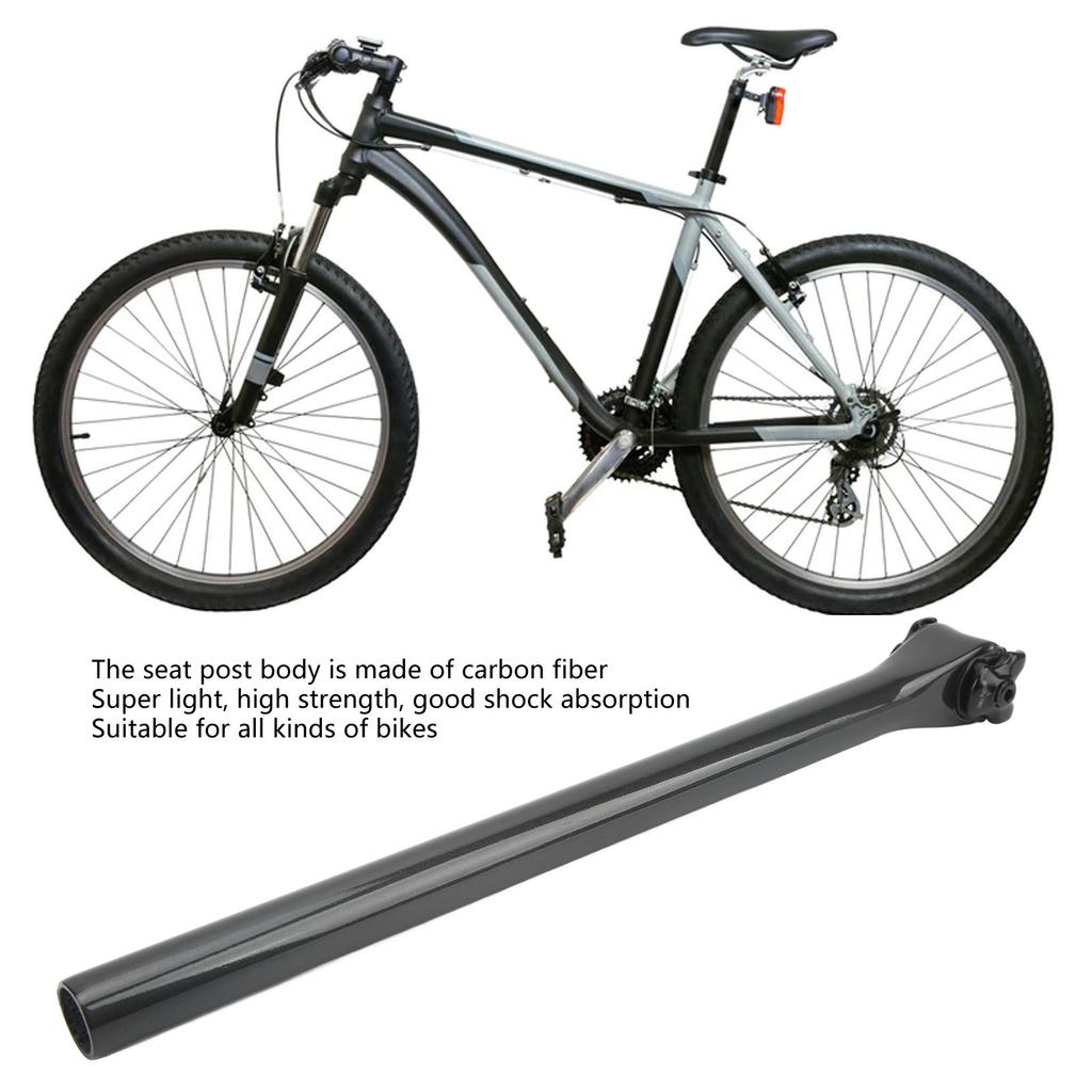 Road Bike Seatpost Carbon Light Shock Absorption Bike Accessory for Replacement